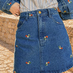 The Marguerite Denim Skirt